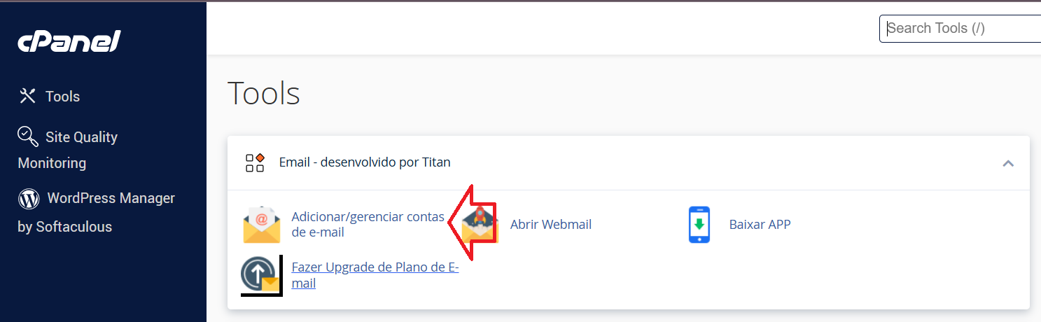 Hostgator – Administrar Contas de Email (Alterar Senha / Editar / Excluir …)